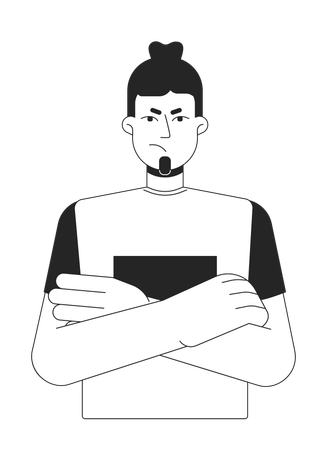 Angry Man  Illustration