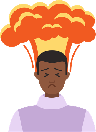 Angry Man  Illustration