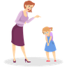 angry mother illustration free download