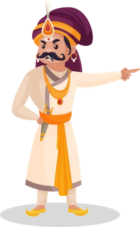 Angry Prithviraj Chauhan  Illustration