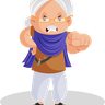 angry punjabi woman illustration free download