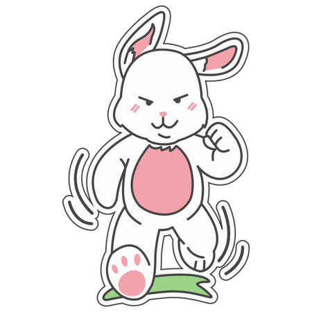 Angry Rabbit  イラスト
