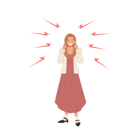 Angry woman  Illustration