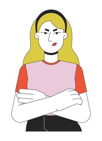 Angry Woman  Illustration