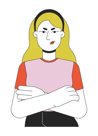 Angry Woman  Illustration