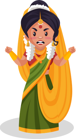 Angry Yashoda maa  イラスト