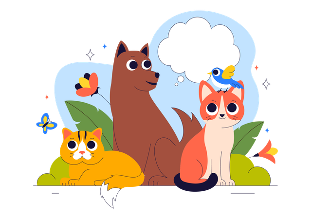 Animal Adoption Agency  Illustration