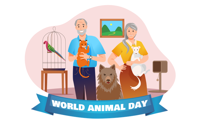 Animal day  Illustration