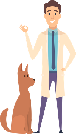 Médecin animalier  Illustration