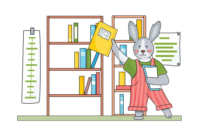 Characters Of Forest Inhabitants Get An Education Studying With Books Reading At A Lesson Illustration Of Animals In A Classroom Collection Of Funny Cartoon Animals Students Back To School Set Illustration