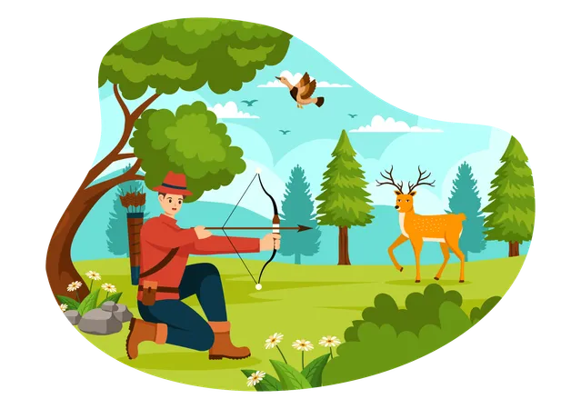 Animal Hunt  Illustration