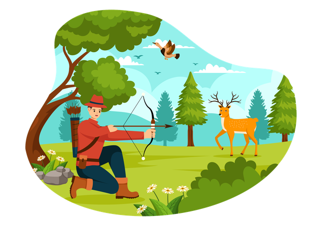 Animal Hunt  Illustration