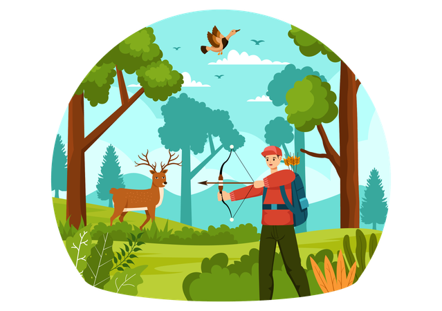 Animal Hunt  Illustration