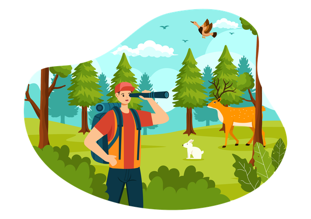 Animal Hunting  Illustration