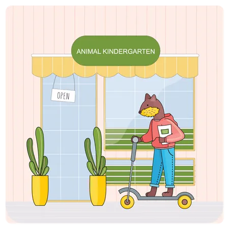 Animal Kindergarten  Illustration