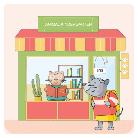 Animal School Illustration