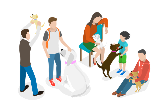 Animal Shelter  Illustration