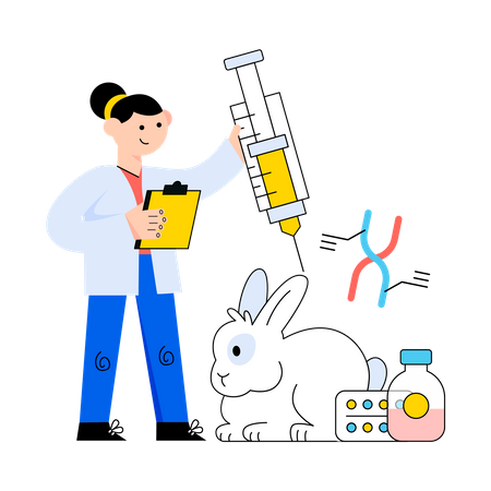 Animal Testing  Illustration