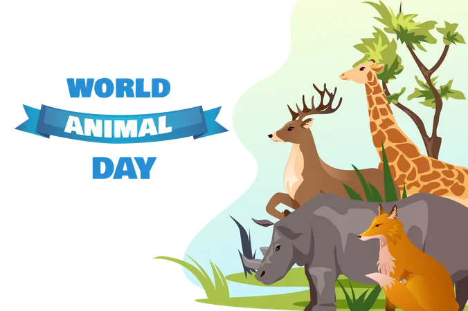 Animals day celebration  Illustration