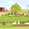 illustrations of farm animals