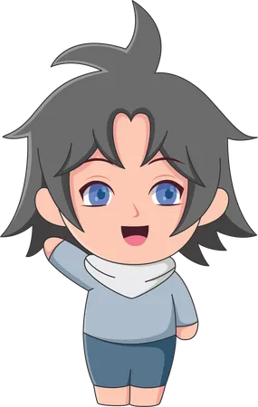 Anime Boy Character  Illustration