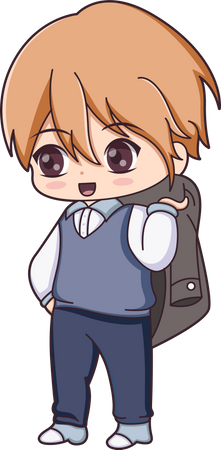 Anime Boy Character  Illustration