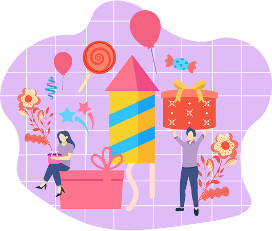 Aniversário  Illustration