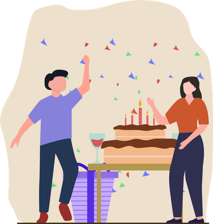 Aniversário  Ilustração