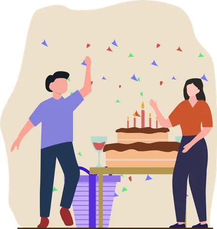 Aniversário  Ilustração