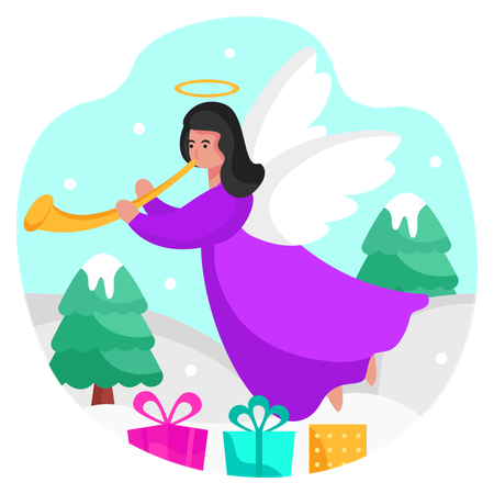 Anjo de natal  Ilustração