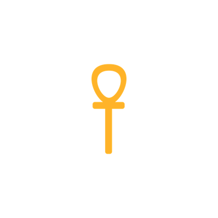 Ankh egyptian ancient symbol of life  Illustration