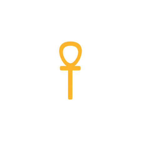 Ankh, ancien symbole égyptien de la vie  Illustration