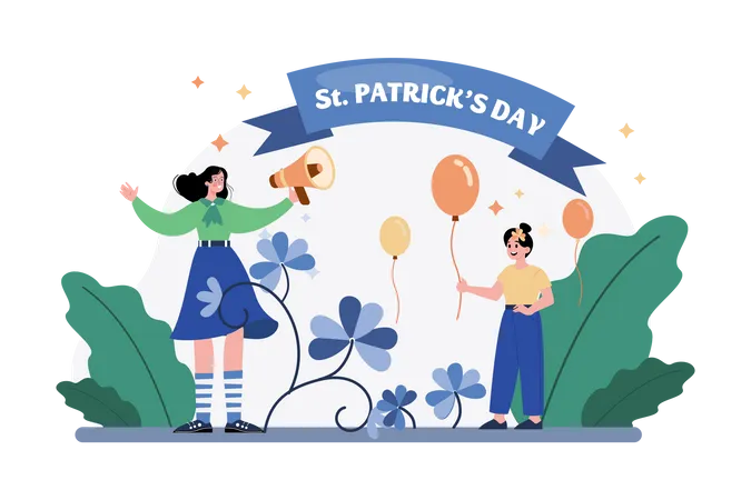 Ankündigung des St. Patrick’s Day  Illustration