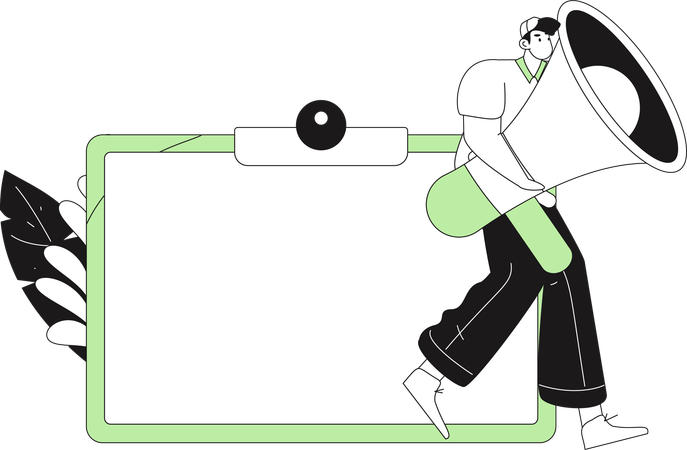 Ankündigungsrückruf  Illustration