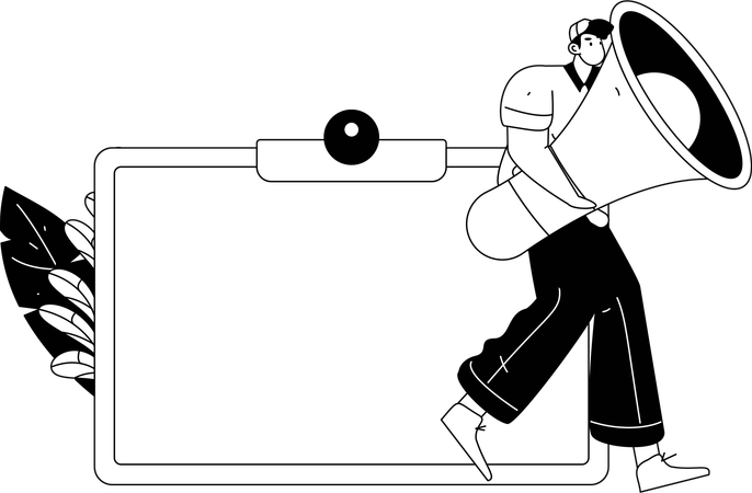 Ankündigungsalarm  Illustration