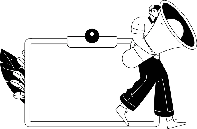 Ankündigungsalarm  Illustration