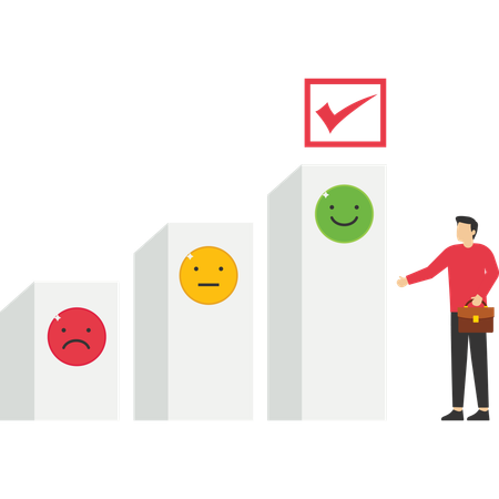 Anlageallokation und -ausgleich: Unternehmer erstellen Kreisdiagramme, um ihre Portfolios entsprechend Risiko und Rendite auszugleichen  Illustration