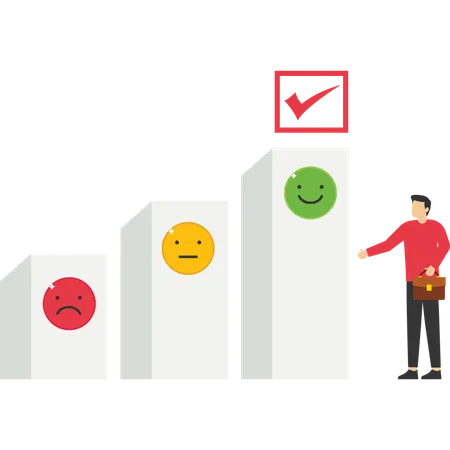 Anlageallokation und -ausgleich: Unternehmer erstellen Kreisdiagramme, um ihre Portfolios entsprechend Risiko und Rendite auszugleichen  Illustration