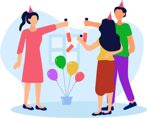 Fête d'anniversaire  Illustration