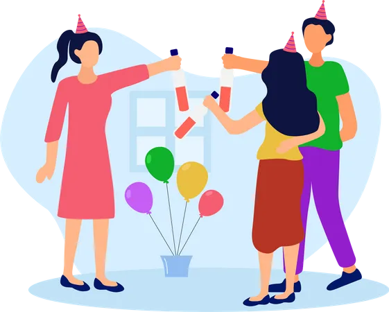 Fête d'anniversaire  Illustration