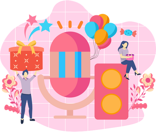 Fête d'anniversaire  Illustration