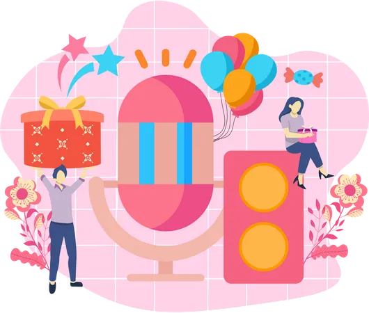 Fête d'anniversaire  Illustration