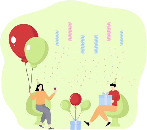 Fête d'anniversaire  Illustration