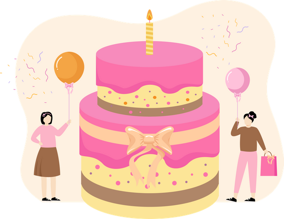 Fête d'anniversaire  Illustration