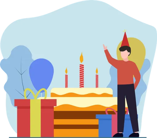 Fête d'anniversaire  Illustration