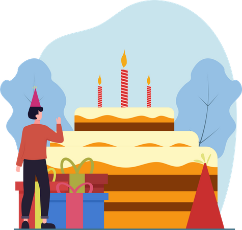 Fête d'anniversaire  Illustration