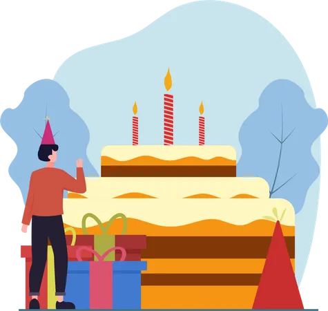 Fête d'anniversaire  Illustration