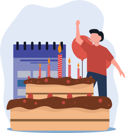 Fête d'anniversaire  Illustration