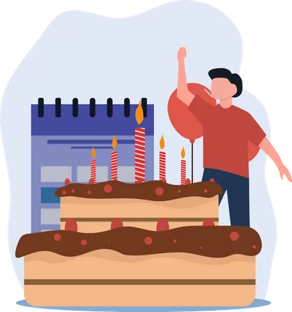 Fête d'anniversaire  Illustration