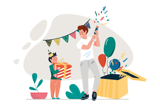 Fête d'anniversaire  Illustration